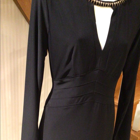 💕💕Host Pick💕💕⬇️Price Dropped ⬇️NWOT elegant black long sleeve midi dress - Picture 6 of 9